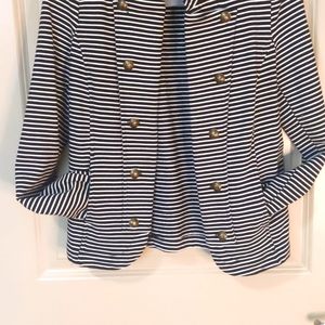 Tommy Hilfiger striped sailor button blazer size s/p